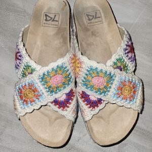 Dirty Laundry Multicolor Crochet Sandals